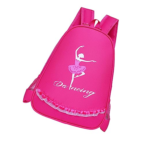 BESPORTBLE Ballett Tasche Für Mädchen Junge Mädchen Latein Rucksack Modische Schultasche Ballett Tanz Tasche Rucksack Mit Leuchtendem Farbdesign Und Verstellbaren Trägern von BESPORTBLE