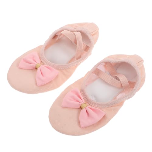 BESPORTBLE Ballettschuhe Mädchen Atmungsaktiv mit Geteilter Sohle Katzenpfoten Design für Ballett Tanzpraxis und Chinesische Tanzaufführungen Fleischfarben Rosaton von BESPORTBLE