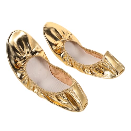 BESPORTBLE Ballettschuhe für Frauen Goldene Weiche Tanzschuhe mit Geteiltem Absatz Flexibel und Leicht Geeignet für Bauchtanz Ballett und Yoga Komfortabel und Vielseitig Einsetzbar BESPORTBLE Ballettschuhe für Frauen Goldene Weiche Tanzschuhe mit Geteiltem Absatz Flexibel und Leicht Geeignet für Bauchtanz Ballett und Yoga Komfortabel und Vielseitig Einsetzbar von BESPORTBLE