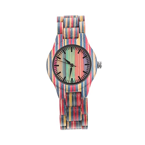 BESPORTBLE Bamboo Wood Watch Damen Armbanduhr Leicht Verstellbar Perfektes Valentinstag oder Weihnachten für Freizeit Anlässe Präzise Zeitmessung BESPORTBLE Bamboo Wood Watch Damen Armbanduhr Leicht Verstellbar Perfektes Valentinstag oder Weihnachten für Freizeit Anlässe Präzise Zeitmessung von BESPORTBLE