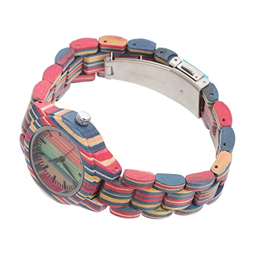 BESPORTBLE Bambus Holz Armbanduhr für Frauen Stilvolle Vintage Uhr mit Buntem Valentinstagsgeschenk Leicht für Täglichen Gebrauch Besondere Anlässe BESPORTBLE Bambus Holz Armbanduhr für Frauen Stilvolle Vintage Uhr mit Buntem Valentinstagsgeschenk Leicht für Täglichen Gebrauch Besondere Anlässe von BESPORTBLE