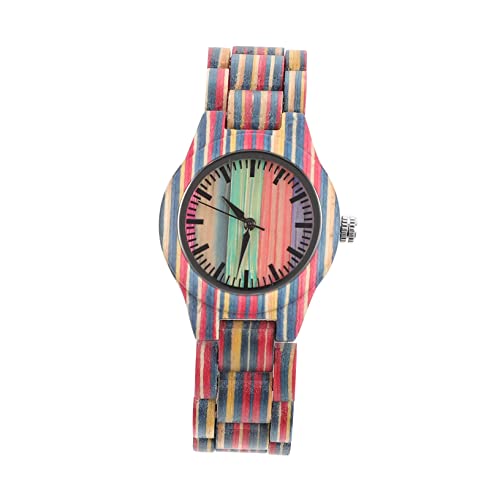 BESPORTBLE Bambus Holz Uhr Damen Armbanduhr Elegant Analog Leichte Uhr für Frauen Perfektes Valentinstagsgeschenk mit Modernem Design Angenehmer Tragequalität BESPORTBLE Bambus Holz Uhr Damen Armbanduhr Elegant Analog Leichte Uhr für Frauen Perfektes Valentinstagsgeschenk mit Modernem Design Angenehmer Tragequalität von BESPORTBLE