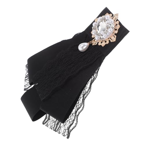 BESPORTBLE Barock Lace Schleifenbrosche mit Schmuckperlen und Strasssteinen Vielseitige Kragen und Taschenbrosche für Damen Elegantes Accessoire für Hemd Uniform und Hochzeitskleidung BESPORTBLE Barock Lace Schleifenbrosche mit Schmuckperlen und Strasssteinen Vielseitige Kragen und Taschenbrosche für Damen Elegantes Accessoire für Hemd Uniform und Hochzeitskleidung von BESPORTBLE