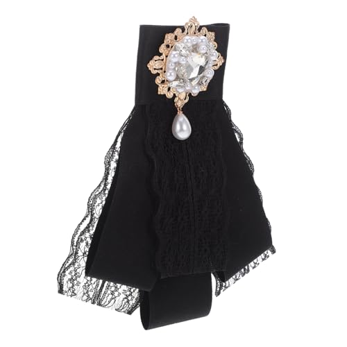 BESPORTBLE Barock Schleifenbrosche mit Funkelnden Strasssteinen und Perlen Vorgebundene Schwarze Fliege Anstecknadel Vielseitiges Damen Accessoire für Kleidung Taschen und Frisuren Stilvolle BESPORTBLE Barock Schleifenbrosche mit Funkelnden Strasssteinen und Perlen Vorgebundene Schwarze Fliege Anstecknadel Vielseitiges Damen Accessoire für Kleidung Taschen und Frisuren Stilvolle von BESPORTBLE