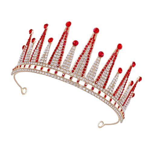 BESPORTBLE Königinnenkrone Im Barockstil Mit Strass Für Frauen Brautkrone Für Hochzeiten Geburtstagskrone Für Erwachsene Frauen Prinzessinnen-tiara Hochzeitsschmuck Brautschmuck Krone von BESPORTBLE