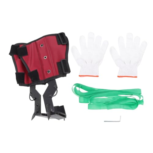 BESPORTBLE Baumkletterschuhe mit Rutschfesten Scharfen Stahlspitzen Langlebig und Vielseitig für Baumklettern Obstpflücken Outdoor Jagd und Waldarbeiten Einfach Anzuziehen und Sicherer Halt von BESPORTBLE