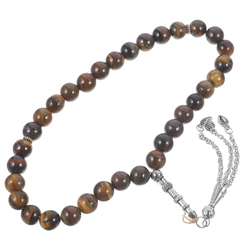 BESPORTBLE Beaded Rosary Armband Aus Hochwertigen Dragon Vein Achat Perlen Gebetsperlenarmband Für Männer Stilvolles Armband Mit Rosenkranz Design Handgefertigter Schmuck BESPORTBLE Beaded Rosary Armband Aus Hochwertigen Dragon Vein Achat Perlen Gebetsperlenarmband Für Männer Stilvolles Armband Mit Rosenkranz Design Handgefertigter Schmuck von BESPORTBLE