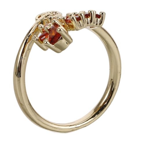 BESPORTBLE Blatt-Blumen-Ring zierlich Größe einstellbar Reifen Damenring Blumenring verstellbarer ring schmuck Blattringe verstellbare Zehenringe für Damen Natur-Blatt-Ring Herbstring Metall von BESPORTBLE