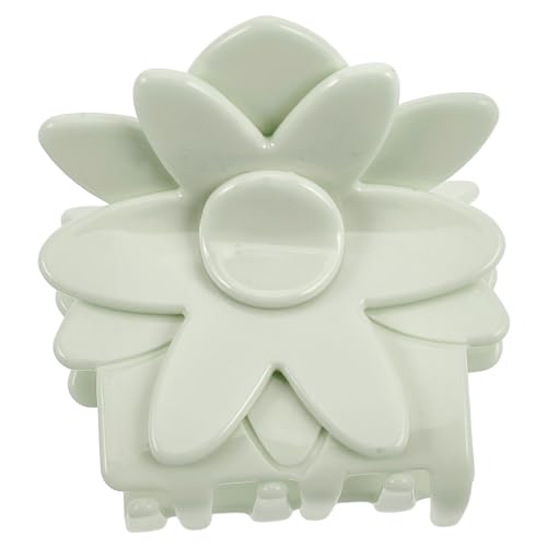 BESPORTBLE Blumen-haarklammer Mit Mattiertem Design Rutschfester Clip Für Dichtes Haar Hellgrünes Sommer-accessoire Für Frauen Und Mädchen Für Hochsteckfrisuren Und Partys von BESPORTBLE