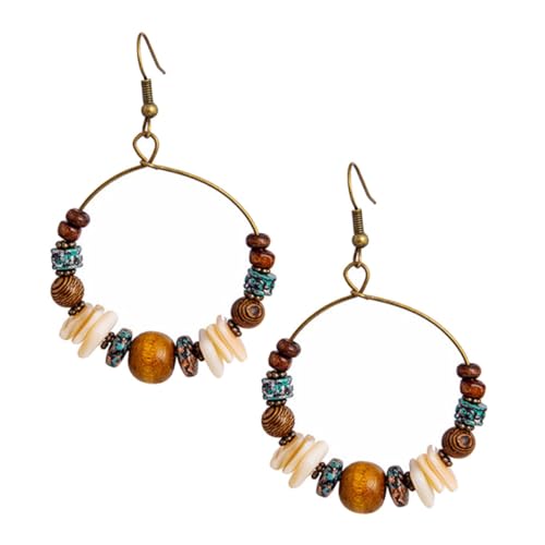 BESPORTBLE Boho Creolen Ohrringe Damen Vintage Antik Bronze Handgefertigt Perlen Ketten Design Leicht Kompakt Stilvoll für Alltag Fest BESPORTBLE Boho Creolen Ohrringe Damen Vintage Antik Bronze Handgefertigt Perlen Ketten Design Leicht Kompakt Stilvoll für Alltag Fest von BESPORTBLE