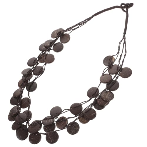 BESPORTBLE Boho Damen Halskette Mehrschichtig Handgefertigt Holzperlen Choker Stilvolle Statement Kette für Alltag Hochzeit Geburtstag Hautfreundlich Attraktives Design BESPORTBLE Boho Damen Halskette Mehrschichtig Handgefertigt Holzperlen Choker Stilvolle Statement Kette für Alltag Hochzeit Geburtstag Hautfreundlich Attraktives Design von BESPORTBLE