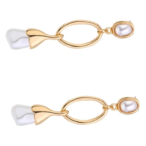 BESPORTBLE Boho Damen Ohrhänger mit Natürlicher Barock perle und Goldenem Metall Lange Quaste Modischer Ohrschmuck für Party Alltag und Besondere Anlässe BESPORTBLE Boho Damen Ohrhänger mit Natürlicher Barock perle und Goldenem Metall Lange Quaste Modischer Ohrschmuck für Party Alltag und Besondere Anlässe von BESPORTBLE