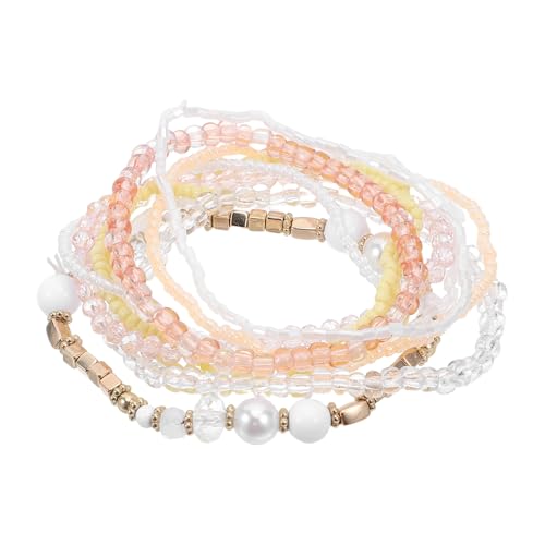 BESPORTBLE Boho-Perlenarmbänder: Stapelbare Perlenarmbänder, mehrschichtiger Statement-Stretch-Schmuck für Frauen, Weihnachtsfeier von BESPORTBLE