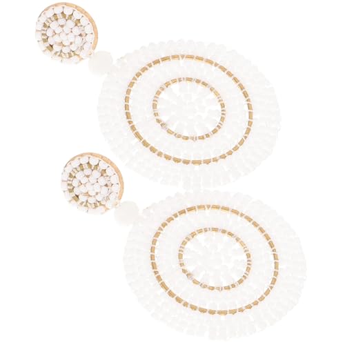 BESPORTBLE Boho Perlenohrringe Damen Tropfen Hängend Handgefertigt Vintage Ethno Stil Leicht und Langlebig Charmanter Schmuck für Alltag und Besondere Anlässe von BESPORTBLE