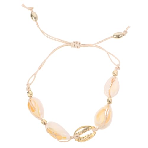 BESPORTBLE Boho Style Geflochtenes Shell Armband Damen Elektrisch Plattiert Kleines Handgefertigtes Hawaii Schmuck Accessoire Elegant Und Einzigartig von BESPORTBLE