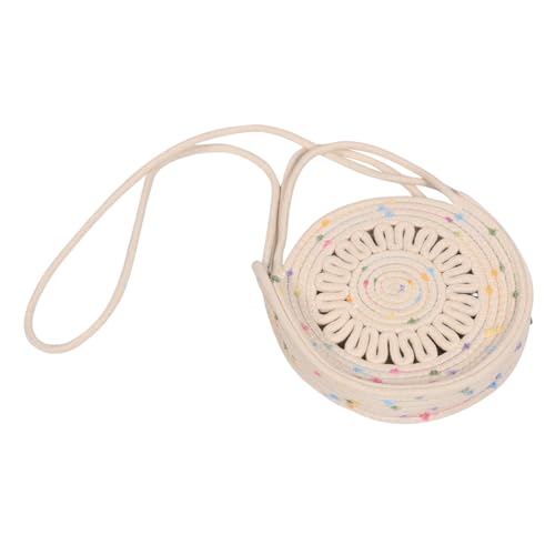 BESPORTBLE Boho Umhängetasche Damen Baumwollseil Gewebt Leicht Kleine Crossbody Bag Strand Reise Alltag Elegant von BESPORTBLE