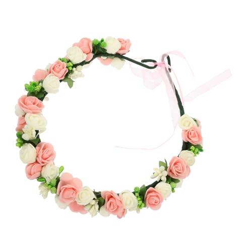 BESPORTBLE Braut Kopfschmuck Kranz Braut Stirnband Hochzeits Haar Accessoires Für Bräute Kopfbedeckungen Haarkranz Brautkleid Kopfschmuck Brautparty Für Hochzeitsfeiern Für Frauen von BESPORTBLE