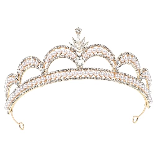 BESPORTBLE Hochzeit Tiara Mit Strass Für Braut Hochzeit Haar Zubehör Aus Zinklegierung Und Strass Für Geburtstagsfeiern Und Abschlussbälle von BESPORTBLE