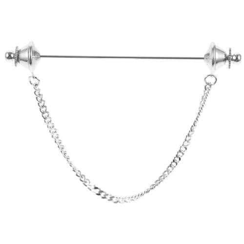 BESPORTBLE Brosche Kragenschnalle Bar Gold Anstecknadel Für Männer Pins Pin Backs Krawattennadel Kette Krawatte Für Männer Sichere Brosche Pin Party Brosche Männer Brosche Pin Männer Kragen von BESPORTBLE