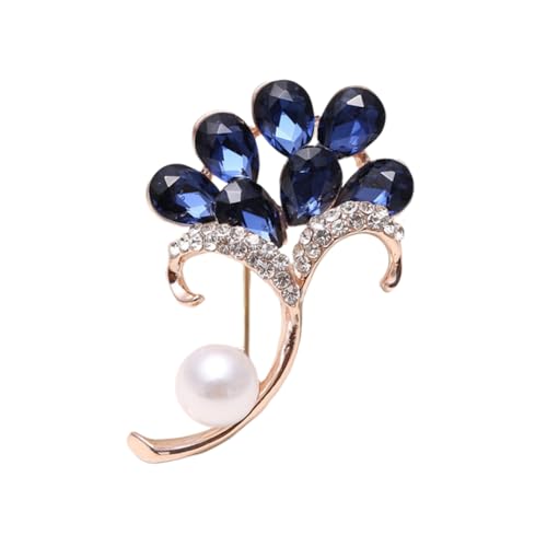 BESPORTBLE Brosche Tintenblau Brosche Legierung für Schal Tasche und Kleidung Roségold Stilvolles Schmuckstück für Jede Garderobe von BESPORTBLE