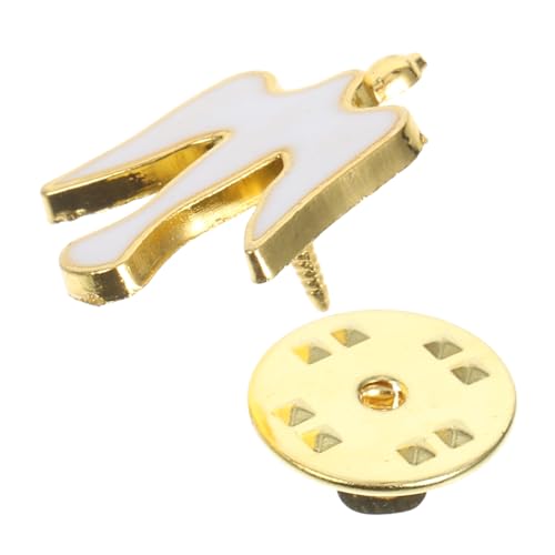 BESPORTBLE Brosche für Taube Emaille Pin Zubehör Taube Schmuck taufgeschenk Gebetsanstecker Gedenkanstecknadel Anstecknadel zur Taufe Friedenstauben-Anstecknadel Zinklegierung Weiß von BESPORTBLE