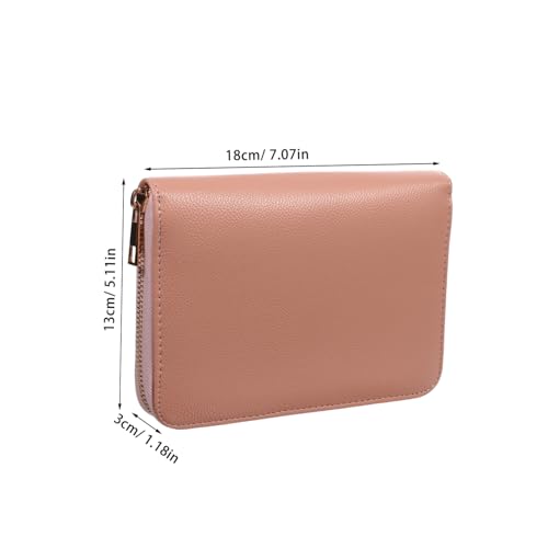 BESPORTBLE Budgetbinder Für Bargeld Rosa Pu Notizbuch Mit Reißverschluss Organizer Für Geld Und Karten Stylischer Budgetplaner Für Damen Modernes Design Für Budgetierung von BESPORTBLE