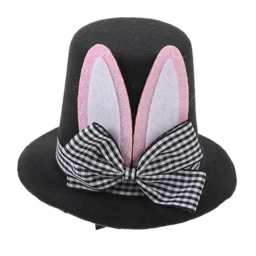 BESPORTBLE Bunny Hut Mit Lustige Haarspange Für Damen Kleine Karohut Haarspange Für Feiertage Haarschmuck Für Ostern Exklusive Kopfbedeckung Für Besondere von BESPORTBLE