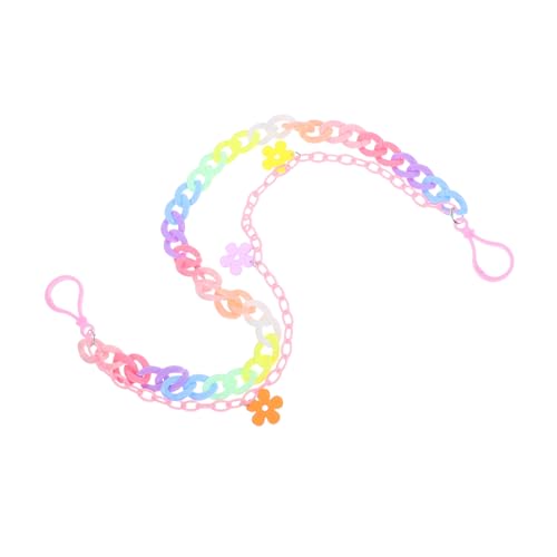 BESPORTBLE Bunte Abnehmbare Hip Hop Hosenkette aus Regenbogenharz Passend für Herren Damen Stylisches Punk accessoire für Jeans Röcke Rucksäcke Vielseitig für Trendige Streetwear von BESPORTBLE