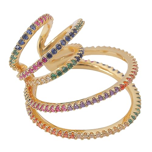 BESPORTBLE Retro Ohr Manschette Ohr Schmuck Strass Ohrklemme Nicht Durchdringender Ohrring Für Damen Vintage Ohrschmuck Modisches Design Für Partys Und Anlässe Langlebig Aus Legierung von BESPORTBLE