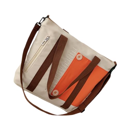 BESPORTBLE Canvas-Handtasche Mit Großem Fassungsvermögen Tragbare Einkaufstasche Lässige Handtasche Bedruckte Einkaufstasche Für Außenbereich von BESPORTBLE