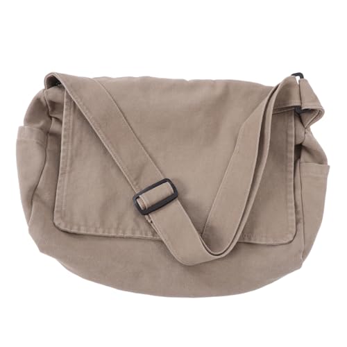 BESPORTBLE Canvas Messenger Bag Damen Retro Japanischer Stil Große Kapazität Mehrere Fächer Robuste Schulter umhängetasche Vielseitige Vintage Tote Für Arbeit Und Studium von BESPORTBLE