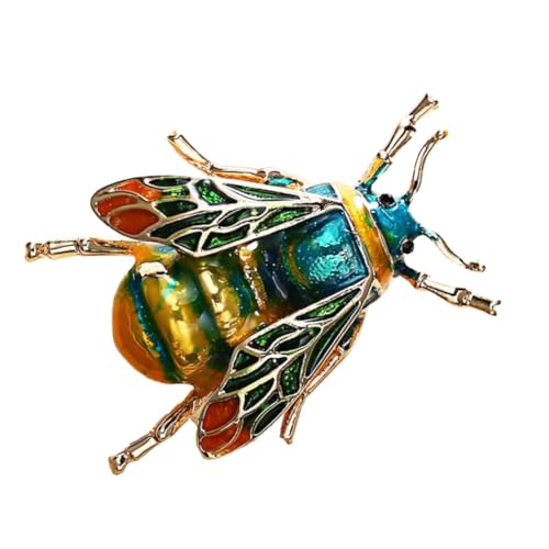 BESPORTBLE Cartoon Bienenbrosche aus Langlebiger Legierung Kreative Anstecknadel mit Niedlichem Tiermotiv Modischer Schmuck für Damenkleidung Leichte und Stilvolle Dekoration von BESPORTBLE