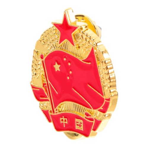 BESPORTBLE Anstecknadel Mit China-flagge Metall Nationalabzeichen Reise-souvenir Geschenk Für Männer Und Frauen Kleidungsdekor Flaggen-anstecknadel Für Hut Krawatte Kleidung Rucksack von BESPORTBLE