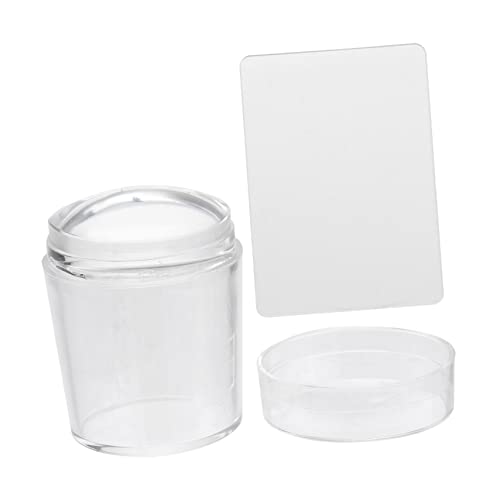 BESPORTBLE Jelly Nagel Stamper 4x3,8x2,8cm Transparente Silikon Stempel Für Nail Art Zubehör Nagelkunst Werkzeug Einfaches Stempeln Für Kreative Nageldesigns Für Selbstgemacht Nagelkunst von BESPORTBLE