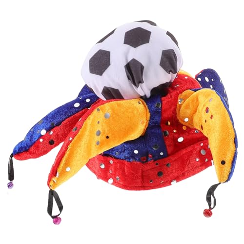 BESPORTBLE Fußballmütze Für Erwachsene Mit Pailletten Für Sportveranstaltungen Partys Und Karneval Lustiger Sport-kostümhut Für Teams Und Fans von BESPORTBLE