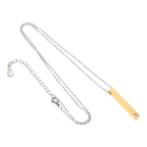 BESPORTBLE Couple's Diy Namensanhänger Halskette mit Glänzendem Bar Pendant Romantisches für Valentinstag Langlebig und für BESPORTBLE Couple's Diy Namensanhänger Halskette mit Glänzendem Bar Pendant Romantisches für Valentinstag Langlebig und für von BESPORTBLE