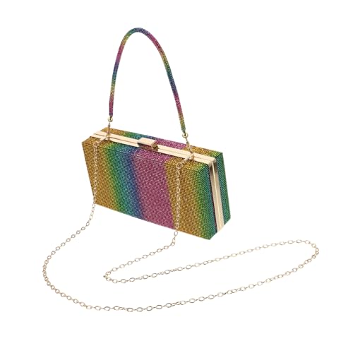 BESPORTBLE Damen Abendtasche Regenbogen Clutch Handtasche mit Umhängetasche für Hochzeiten Partys Abendveranstaltungen Praktisch BESPORTBLE Damen Abendtasche Regenbogen Clutch Handtasche mit Umhängetasche für Hochzeiten Partys Abendveranstaltungen Praktisch von BESPORTBLE
