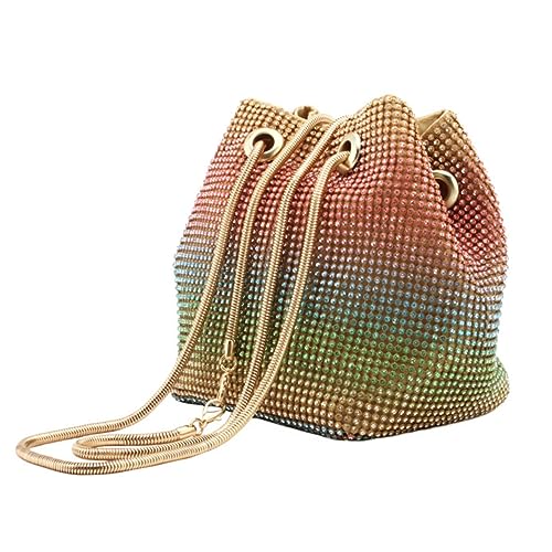 BESPORTBLE Damen Abendtasche mit Strass Eleganter Bucket Bag für Besondere Anlässe Schultertasche und Handtasche für Partys Hochzeiten und Dates BESPORTBLE Damen Abendtasche mit Strass Eleganter Bucket Bag für Besondere Anlässe Schultertasche und Handtasche für Partys Hochzeiten und Dates von BESPORTBLE