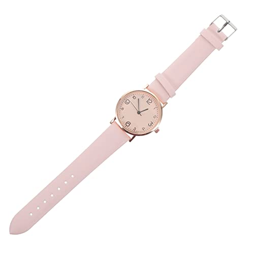 BESPORTBLE Damenuhr Quarzuhr Mit Lederarmband Für Frauen Armbanduhr Tragbare Uhr Stilvolle Damenarmbanduhr Uhr Für Damen von BESPORTBLE