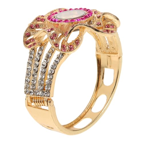 BESPORTBLE Damen Armbanduhr mit Strass Analog Stilvolles Handgelenk Zubehör Glänzendes Outfit Accessoire von BESPORTBLE