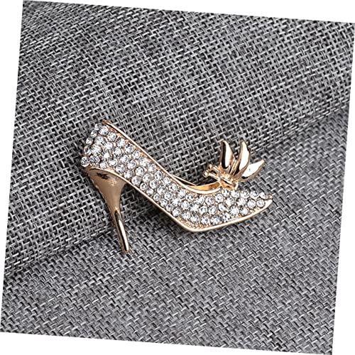 BESPORTBLE Damen Brosche High Heel mit Funkelnden Strasssteinen Modisches Schmuckaccessoire für Hochzeit Party Valentinstag für Freundinnen und Frauen von BESPORTBLE