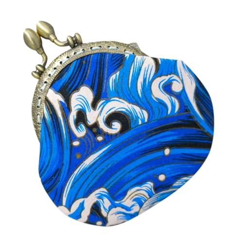 BESPORTBLE Schlüsselanhängertasche Kleine Geldbörse Für Damen Mit Stickdesign Tragbar Als Münztäschchen Oder Hängende Dekoration Passt in Handtasche Oder Hosentasche von BESPORTBLE