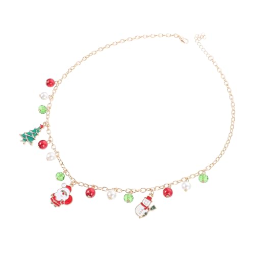 BESPORTBLE Damen Halskette mit Schneeflocken Anhänger Xmas Weihnachtsketten Schmuck Modischer Weihnachtsanhänger für Frauen Zeitloser Halschmuck für Festliche Anlässe von BESPORTBLE