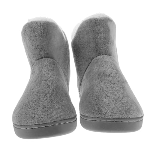 BESPORTBLE Damen Hausschuhe Winter Indoor Geschnittene Plüschpantoffeln mit Knöchelschutz Warm Rutschfest Komfortabel für Zuhause und Erholung von BESPORTBLE