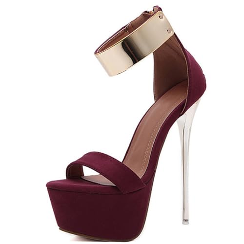 BESPORTBLE Damen High Heel Sandalen Schwarz Sommer Kühlend Stilvoll Absatz Schuhe für Party Freizeit Strand von BESPORTBLE