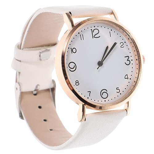 BESPORTBLE Lässige Damen Pu Armbanduhr Mit Lederarmband Schlichtes Design Leichtes Gewicht Präzises Zeitmessung Für Valentinstag Und Jahrestag von BESPORTBLE