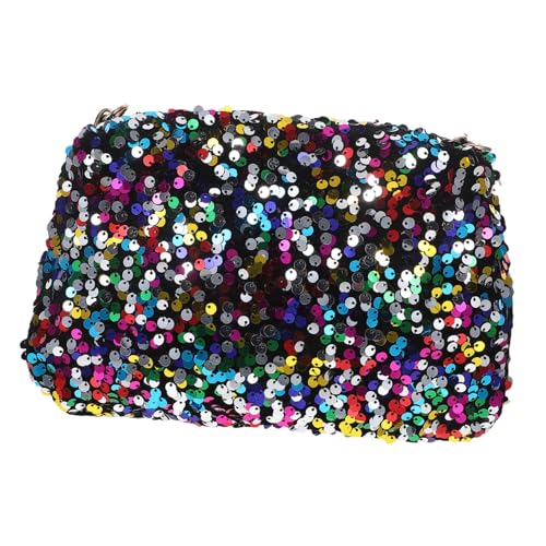 BESPORTBLE Damen Pailletten Clutch mit Verstellbarem Kettenriemen Kompakte Kleine Schultertasche und Crossbody purse für Abend Hochzeit Party und Cocktail Farbenfrohes Design Leicht und von BESPORTBLE