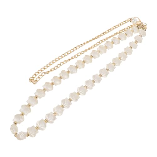 BESPORTBLE Damen Perlen Shell Kette Verstellbare Taillenkette Für Frauen Als Modisches Accessoire Für Kleider Boho Outfits von BESPORTBLE