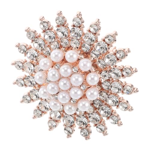 BESPORTBLE Damen Perlenbrosche mit Vielseitigem Schalclip Langlebiger Schmuck für Pullover und Schals Modischer Anstecknadelstil für Zeitlose Kleidung und Vielseitige Accessoires von BESPORTBLE