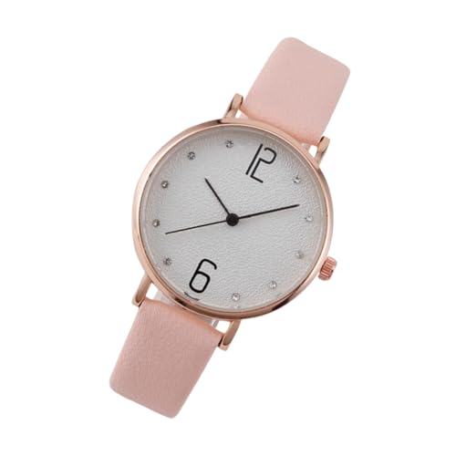 BESPORTBLE Analog-Armbanduhr Für Damen Lederband Einfaches Design Studentenuhr Lässige Uhr Quarzuhr Zeitmesser Geburtstagsgeschenk von BESPORTBLE